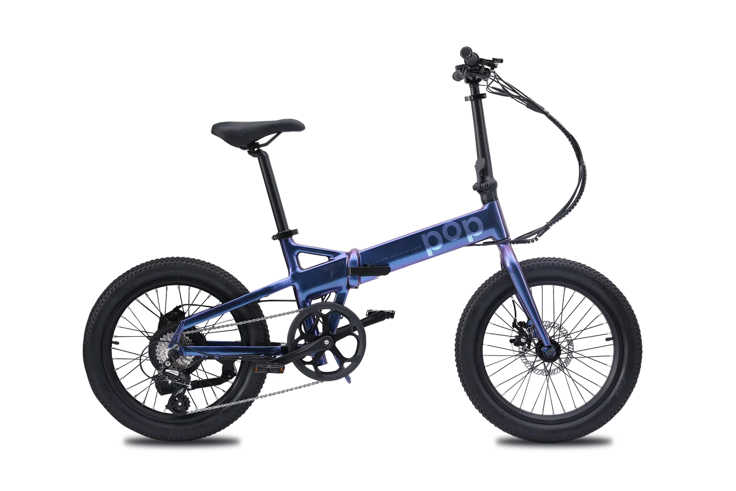 POP folding e-bike in Aura Flow